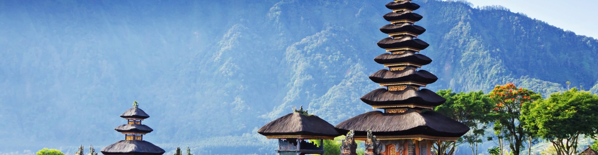 Bali landscape at sunset