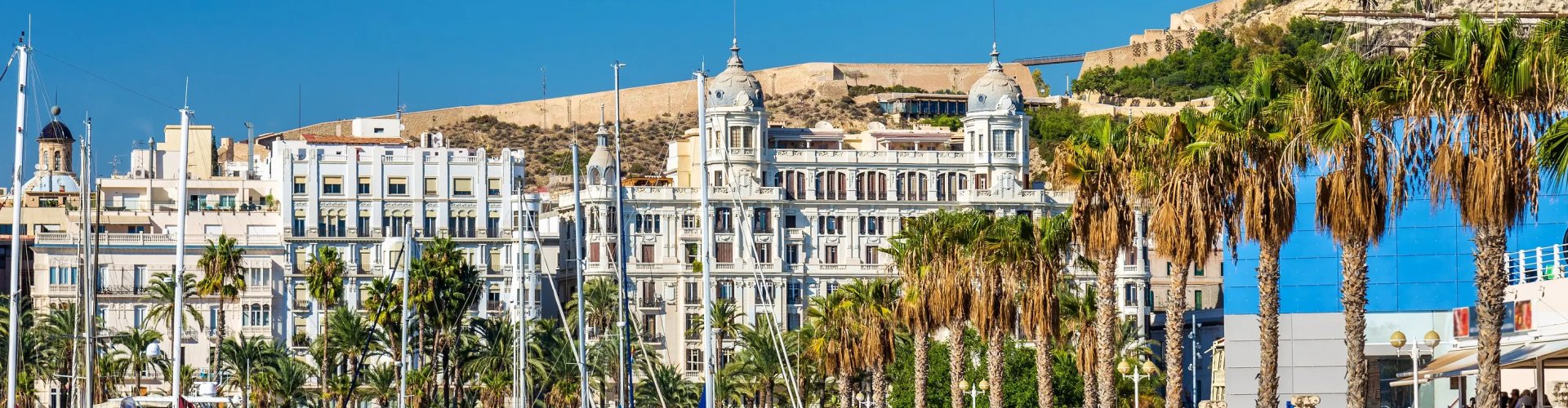 Sunset over Alicante coast