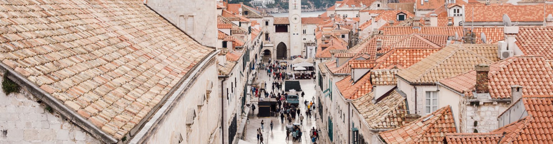 Sunset over Dubrovnik, HR