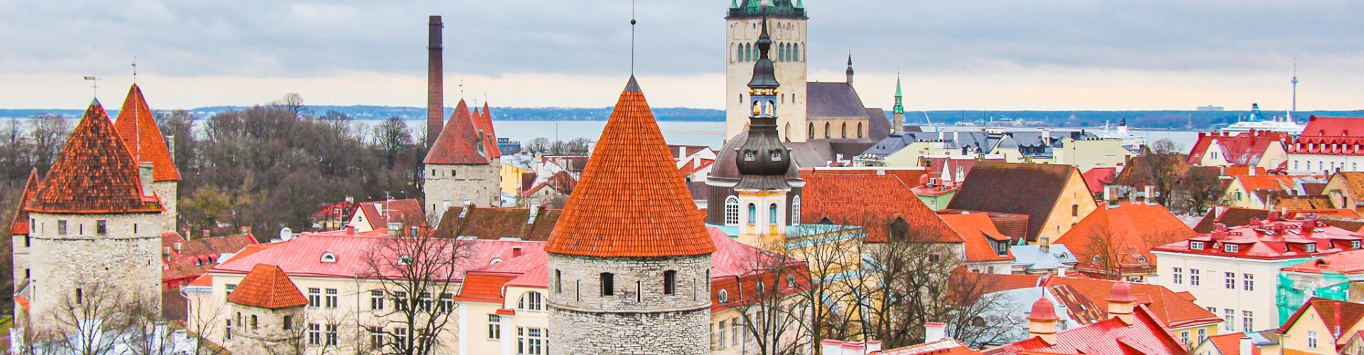 Scenic landscape view of Tallinn, EE