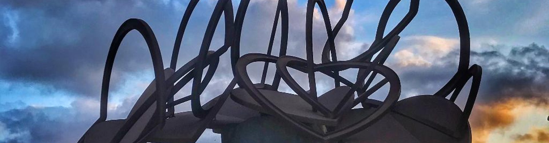 Sunset over Molina de Segura skyline