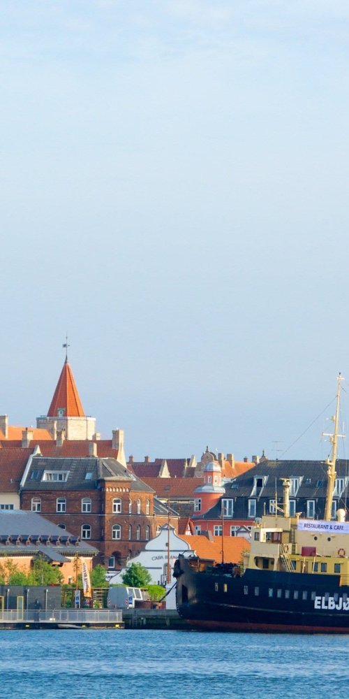 Cycling through Aalborg, DK
