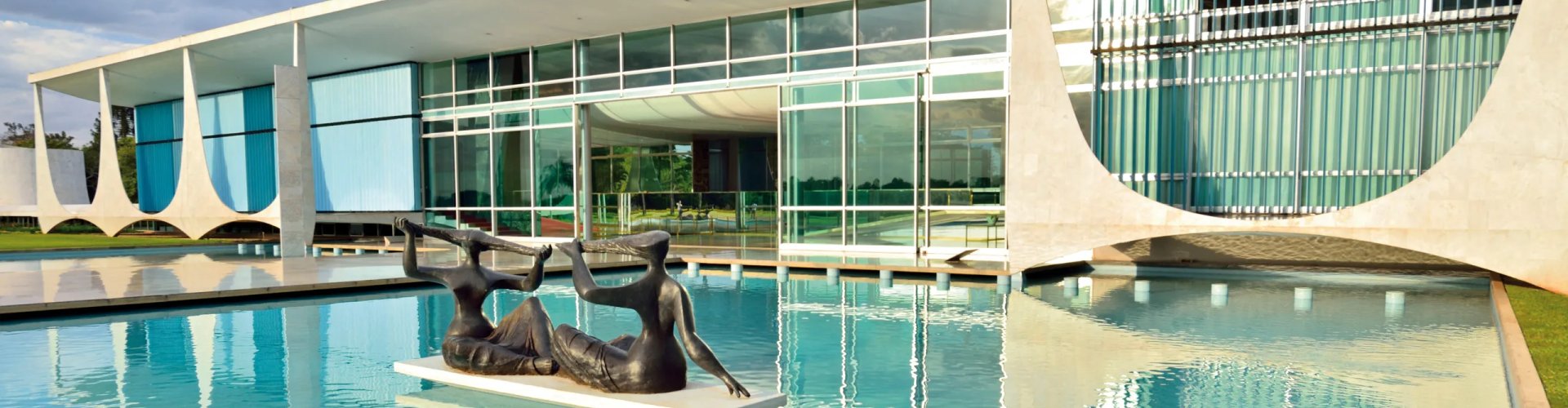 Sunset over Brasilia skyline