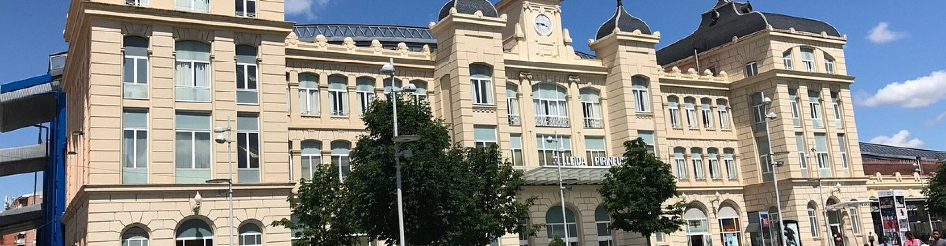 Lleida sunset landscape