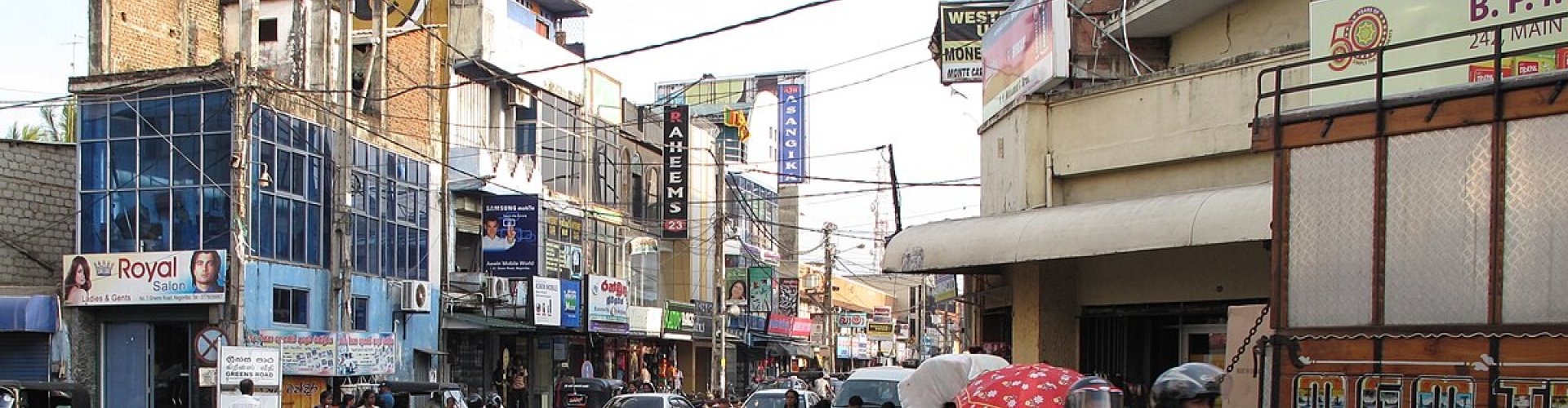 Sunset over Negombo lagoon, WA, LK