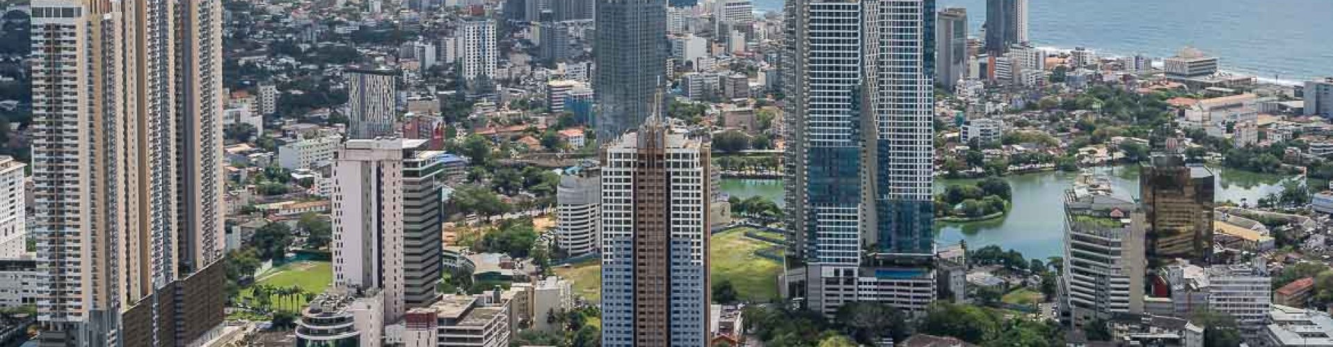 Sunset over Colombo, LK skyline
