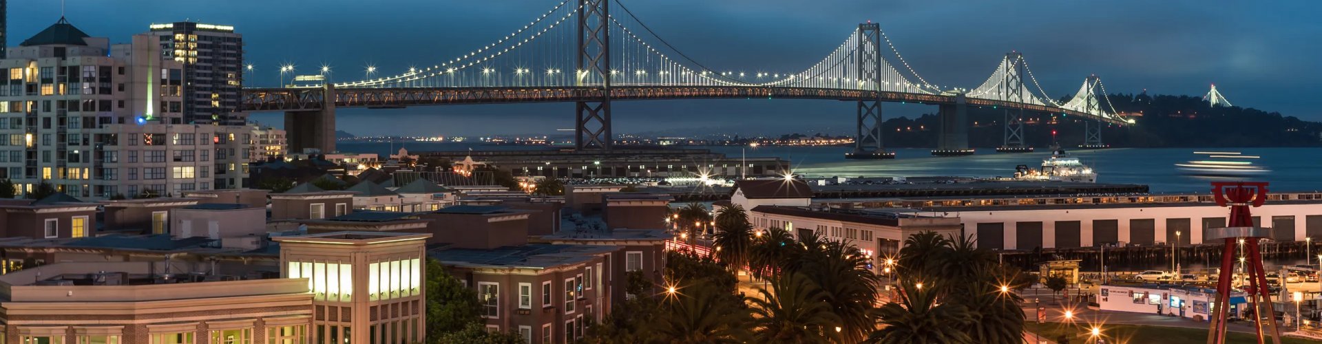 San Francisco scenic sunset view