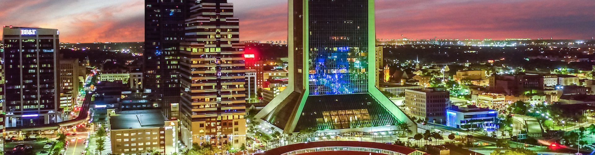 Landscape view of Jacksonville, FL, US