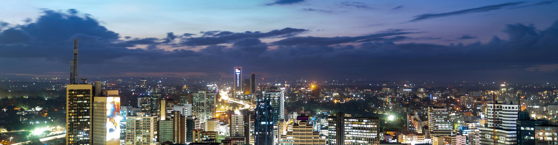 Sunset over Nairobi, KE