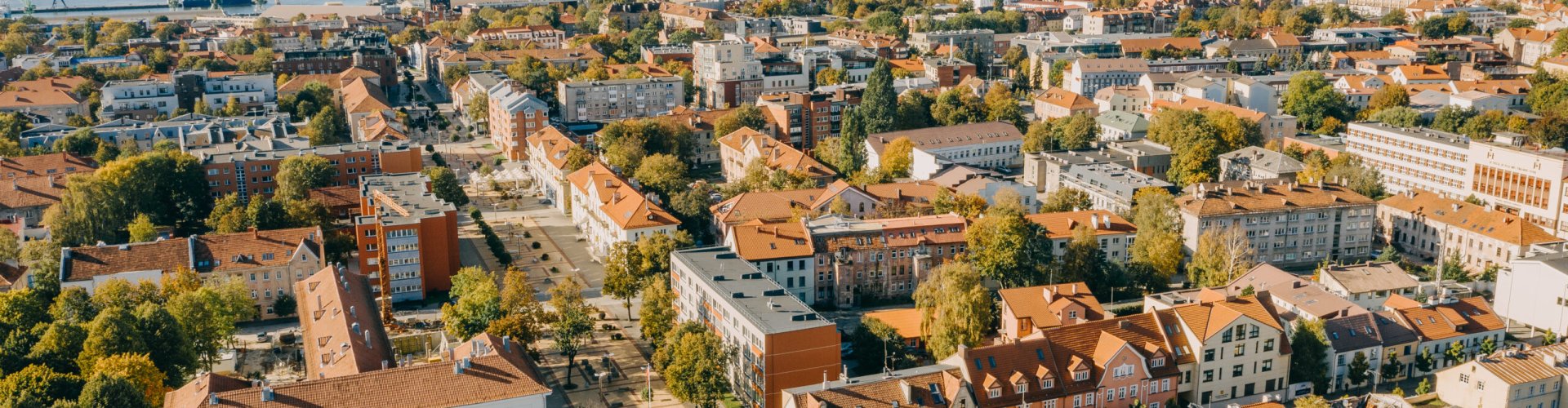 Scenic view of Klaipėda coastline