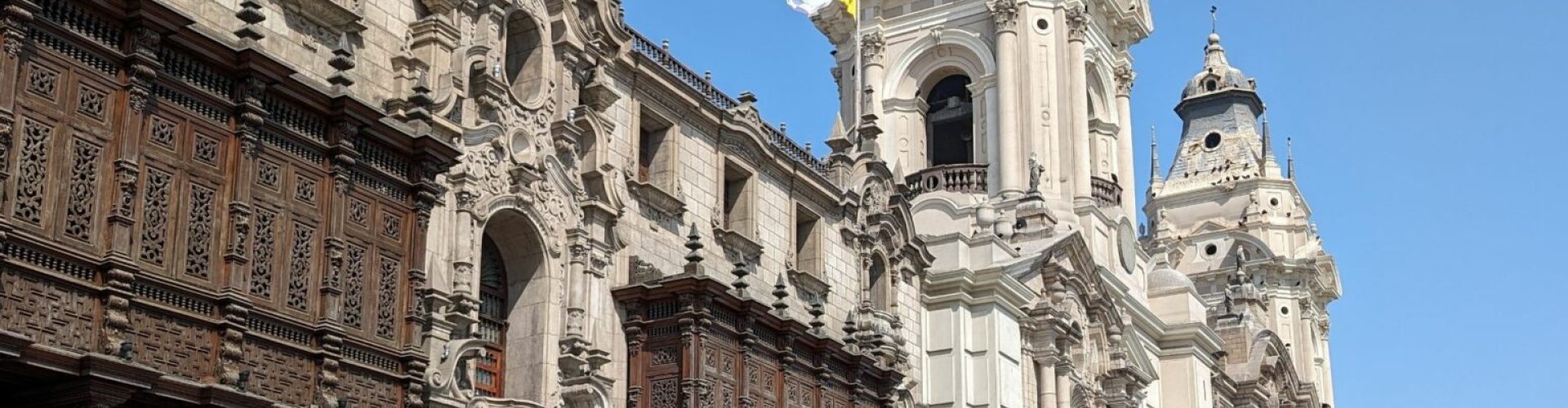 Sunset over Lima coastline