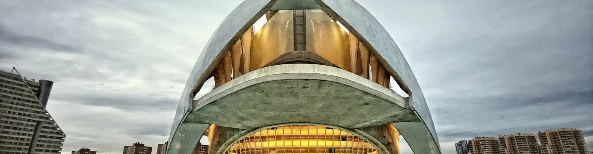 Sunset over Valencia, ES coastline