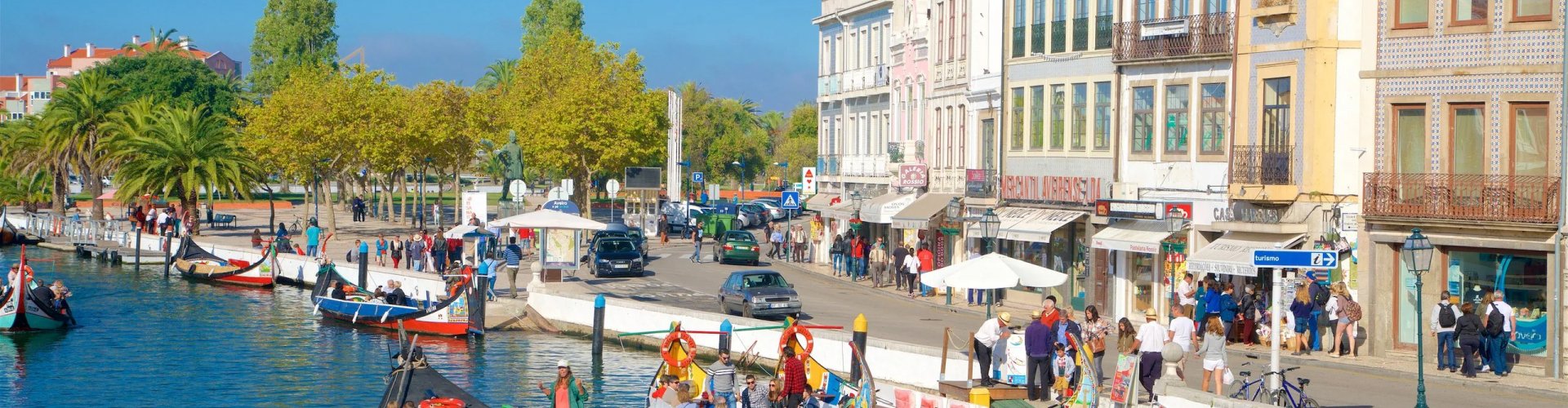 Sunset over Aveiro canals