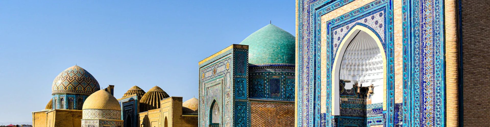 Sunset view over Samarkand skyline