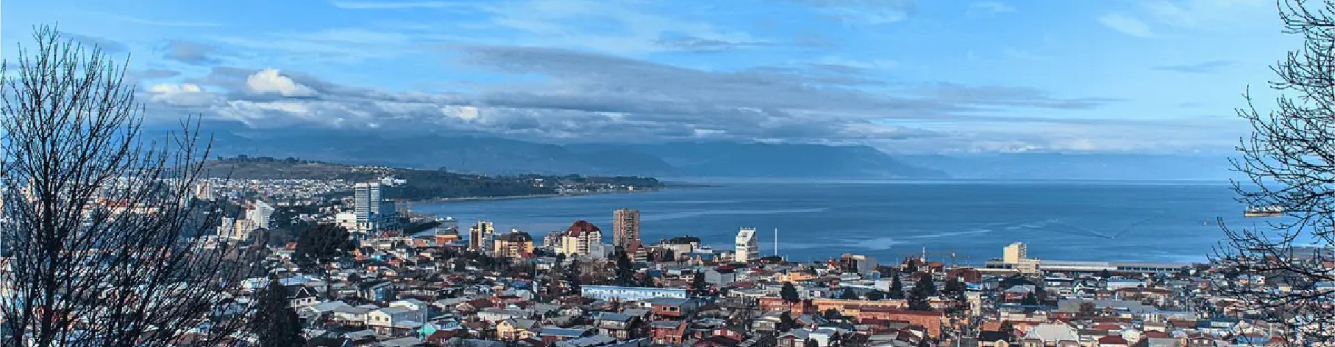 Sunset over Puerto Montt harbour