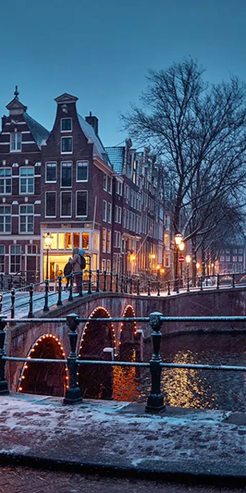Amsterdam street with bikes