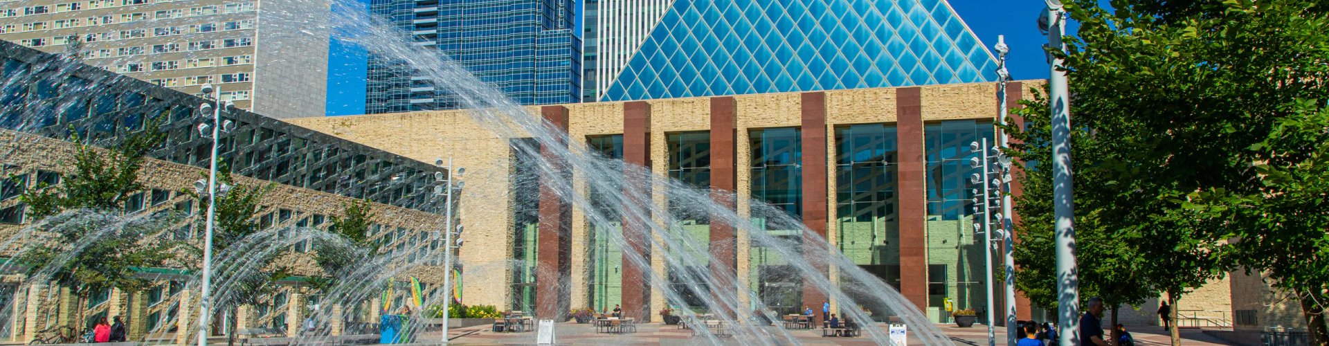 Scenic view of Edmonton skyline at dusk